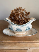 Load image into Gallery viewer, French Buttery Blue Art Deco Sauciere
