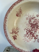 Load image into Gallery viewer, French Pink Transferware Floral Dish
