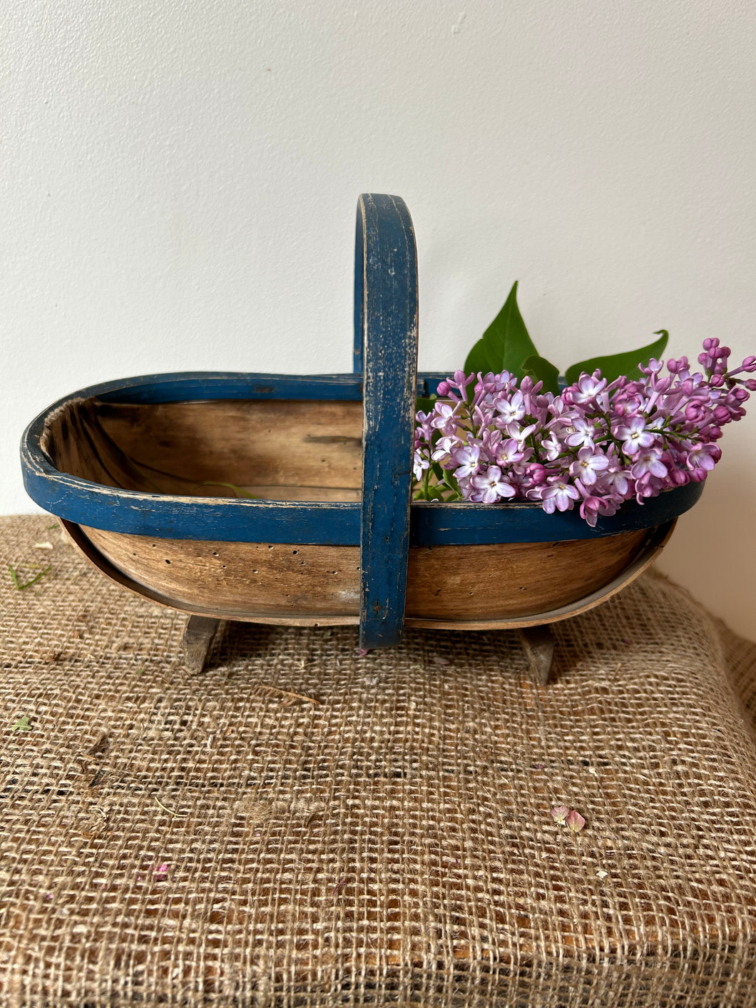 Lovely French Blue Edged Trug