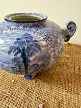 Load image into Gallery viewer, Blue and White Vintage Pot / Urn

