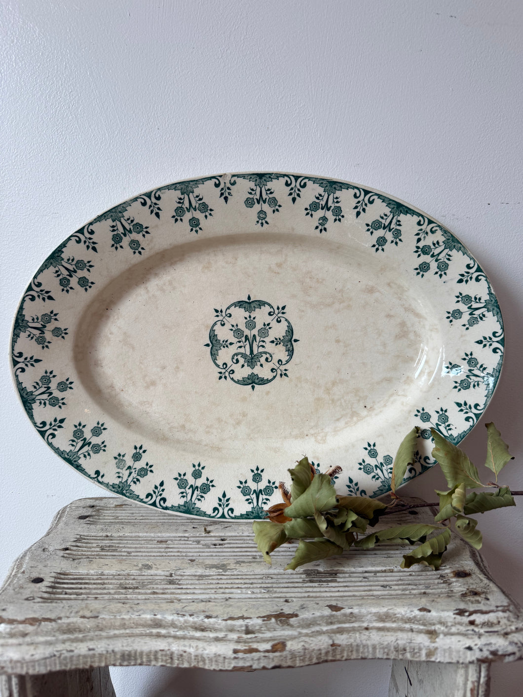 French Oval Stained Platter