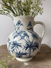 Load image into Gallery viewer, French Vintage Blue Transferware Jug
