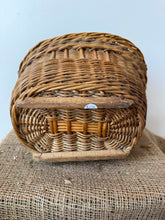 Load image into Gallery viewer, Vintage Miniature French  Wicker Champagne Basket
