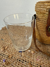 Load image into Gallery viewer, Vintage Wicker Strapped Glass Water Carrier
