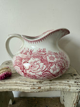 Load image into Gallery viewer, Pink Vintage Sarreguimes Jardinere Jug
