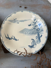 Load image into Gallery viewer, French Vintage Blue Birds Raised Compote
