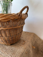 Load image into Gallery viewer, Vintage Miniature French  Wicker Champagne Basket
