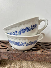 Load image into Gallery viewer, Pair of French Blue and White Cups
