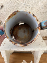 Load image into Gallery viewer, Completely Weathered and Worn French Enamel Coffee Pot
