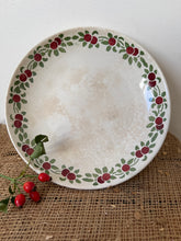 Load image into Gallery viewer, Lovely Green and Red Raised French Plate
