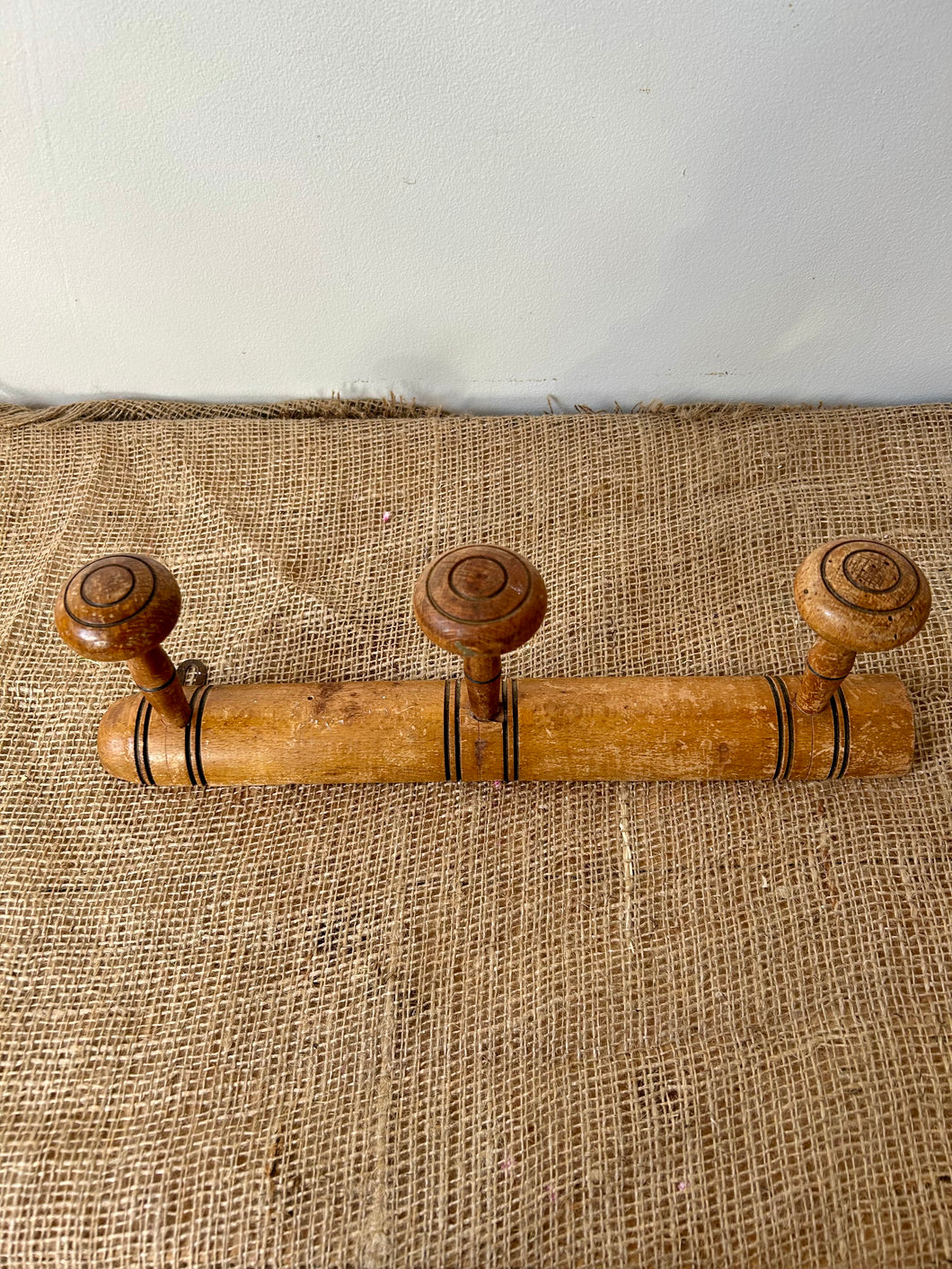 French Vintage Bamboo Coat Rack