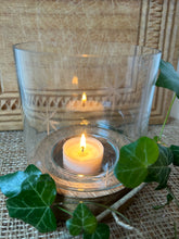 Load image into Gallery viewer, Hand Etched Glass Star Candle Holders
