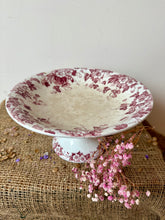 Load image into Gallery viewer, French Vintage Deep Pink Raised Compote

