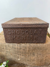 Load image into Gallery viewer, French Rustic Vintage Chocolat Menier Tin
