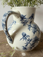 Load image into Gallery viewer, French Vintage Blue Transferware Jug
