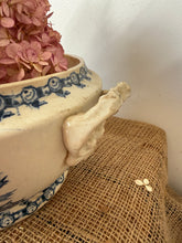 Load image into Gallery viewer, Gorgeous Deep Blue French Transfeware Soupiere
