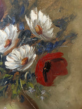 Load image into Gallery viewer, Vintage Poppy Oil on Board
