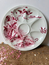 Load image into Gallery viewer, French Vintage Pink Ironstone Oyster Plate
