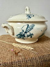 Load image into Gallery viewer, French Huge Blue Transferware Soupiere
