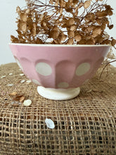 Load image into Gallery viewer, Ditsy Pink Spotty Sarreguimes Cafe au Lait
