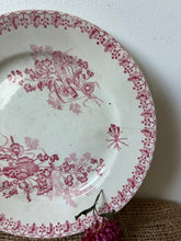 Load image into Gallery viewer, French Pink and White Ironstone Plate
