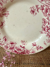 Load image into Gallery viewer, Lovely French Pink Anemone Ironstone Plate

