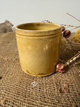 Load image into Gallery viewer, French Sunny Yellow Vintage TerracottaConfitures Pot
