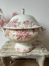 Load image into Gallery viewer, Beautiful French Floral Ironstone Soupiere
