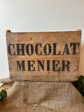 Load image into Gallery viewer, French Vintage Chocolat Menier Crate
