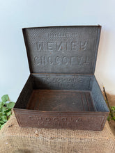 Load image into Gallery viewer, French Rustic Vintage Chocolat Menier Tin
