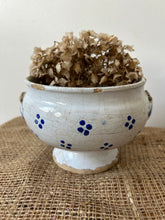 Load image into Gallery viewer, Chippy Blue and White Stoneware Pot
