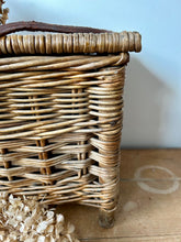 Load image into Gallery viewer, Vintage Wicker Fishing Basket in Super Condition
