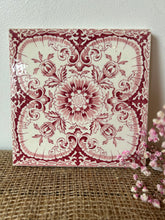 Load image into Gallery viewer, Pretty Pink Floral Victorian Tile
