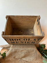 Load image into Gallery viewer, French Vintage Chocolat Menier Crate
