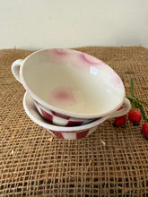 Load image into Gallery viewer, Pair of French Deep Red Digoin Vintage Cups

