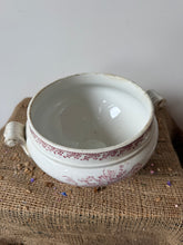 Load image into Gallery viewer, Gently Crazed French Pink Ironstone Soupiere
