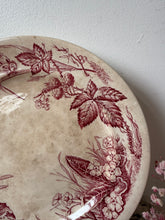 Load image into Gallery viewer, Stunning Pink Buttery Transferware Compote
