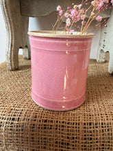 Load image into Gallery viewer, French St Uze Pink and Enamel Thè Canister
