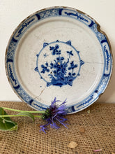 Load image into Gallery viewer, French Antique Floral Stapled Plate
