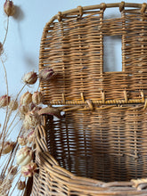 Load image into Gallery viewer, French Vintage Wicker Fishing Creel
