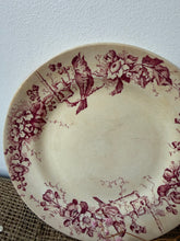 Load image into Gallery viewer, French Stained Pink Transferware Plate
