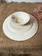 Load image into Gallery viewer, Stunning Pink Buttery Transferware Compote
