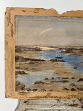 Load image into Gallery viewer, Vintage Seascape Watercolour
