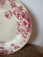 Load image into Gallery viewer, Lovely French Pink Anemone Ironstone Plate
