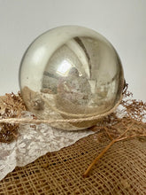 Load image into Gallery viewer, French Vintage Silvered Mercury Glass Witches Ball
