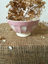 Load image into Gallery viewer, Ditsy Pink Spotty Sarreguimes Cafe au Lait
