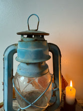 Load image into Gallery viewer, Stunning Vintage Blue Lantern
