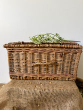 Load image into Gallery viewer, Super  French Vintage Wicker Basket
