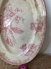 Load image into Gallery viewer, Antique French Pink Buttery Oval Plate
