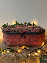 Load image into Gallery viewer, Vintage French Fabric Sewing/Storage Box
